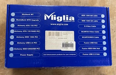Miglia Technology Ltd. Alchemy FW800 PCI Card for PC and Mac NEW IN BOX - Image 1 of 3