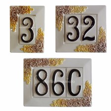 NUMERO CIVICO CERAMICA numeri civici componibili con cornice terracotta esterni