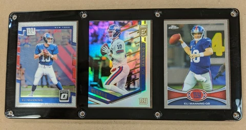 ELI MANNING 3 CARD PLAQUE NEW YORK GIANTS Cover