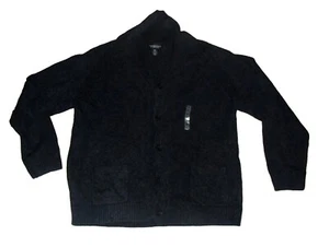Roundtree & Yorke $89 Mens Navy Blue Button Down Collared Sweater sz. XL New - Picture 1 of 4
