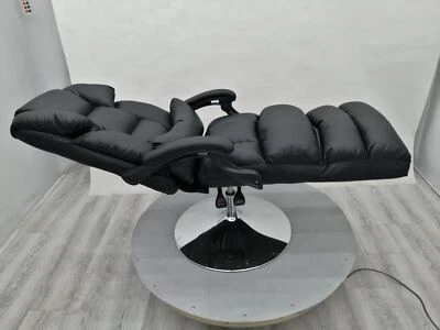 Silla giratoria negra de presión de aire para belleza facial y silla de oficina en el hogar saludable Foto 1 de 4