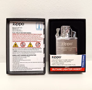 Zippo Butane Single Flame Torch Lighter Insert Refillable Silver Z8A19, BNIB - Picture 1 of 5