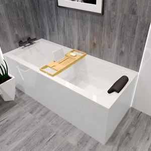 Badewanne Rechteck 180x80 + Kopfstütze KODI + Ablaufgarnitur & Füße GRATIS! - Bild 1 von 10