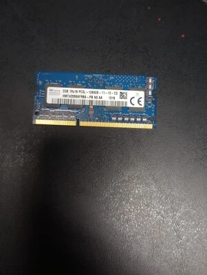 SK HYNIX 2GB 1RX16 DDR3 PC3-12800 1600MHZ 204-PIN SODIMM MEMORY HMT425S6AFR6A-PB - Image 1 of 2