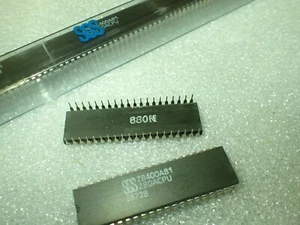 SGS Z8400AB1 Z80A CPU Z8400 DIP40 4MHz 8-bit 80's Computer  ZX Spectrum Atari - Picture 1 of 3