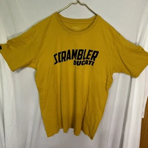 Ducati Motorcycle Scrambler Yellow T-Shirt Adult XXL - Picture 1 of 8