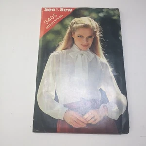 Blusa See & Sew 3403 talla 14 16 18 Misses' arco - Imagen 1 de 5