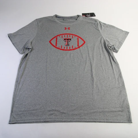 Texas Tech Red Raiders Under Armour HeatGear Short Sleeve Shirt Men's Gray New Cover
