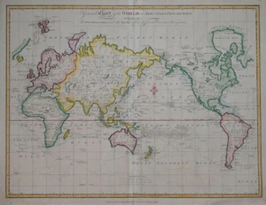EINE ALLGEMEINE WELTKARTE VON SAMUEL NEELE, 1808. - Bild 1 von 1