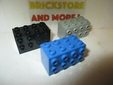 Lego 2434 Brique 2x2x4 avec Rivets sur les côtés Choix Couleur Pack de 2 