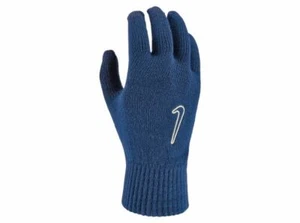 Nike Gloves Knitted Tech and grip Running Sports Winter Warm Adults Blue - Picture 1 of 4