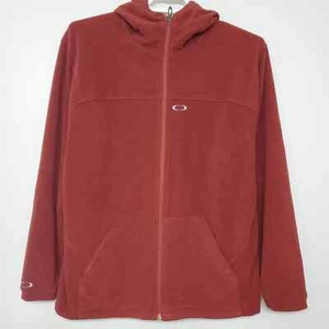 Oakley Fleece Hoodie Burgunderjacke mit durchgehendem Reißverschluss - Bild 1 von 7