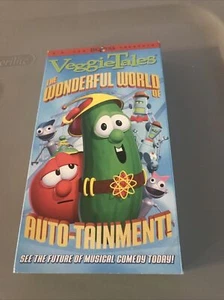 VeggieTales The Wonderful World Of Auto-Tainment  VHS Used Movie Tape Cartoon - Picture 1 of 10