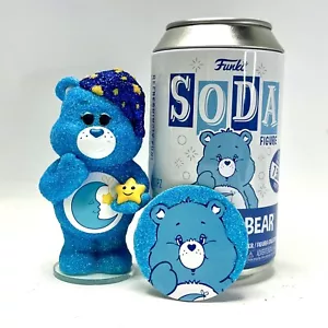 CUSTOM Funko Soda Pop - Bedtime Bear *DIAMOND GLITTER CHASE* Carebear Care Bears - Picture 1 of 7