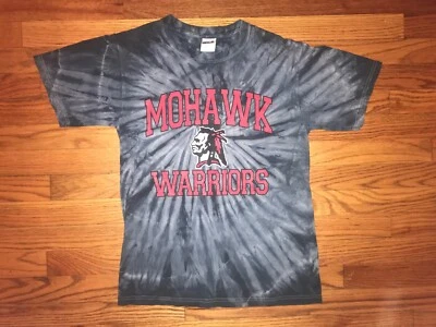 Mohawk Warriors T Shirt Tye Dye Mens Small High School Pennsylvania - Image 1 of 3