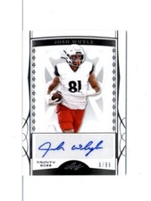 2022 Leaf Trinity Autograph #BA-JW1 Josh Whyle RC Rookie AUTO 6/99 Titans