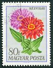 HUNGARY 1968 80fi SG2399 used NG Garden Flowers Zinnias ##a1