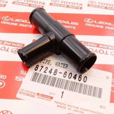 正品 2 件丰田陆地巡洋舰 Sienna Hiace 雷克萨斯加热器水软管 87248-60460 — 第 1/4 张图片