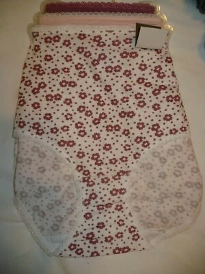 Bragas cortas Secret Treasures 3 pares talla X-pequeñas (4) blancas florales malva melocotón  Foto 1 de 2