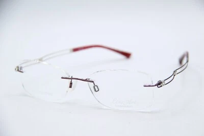 NUEVA LÍNEA ART CHARMANT XL2051 BORGOÑA AUTÉNTICO GAFAS DE DISEÑO 52-17 Foto 1 de 4