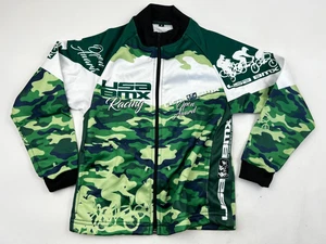 NEW BMX Sweater Youth Size Small Green Camouflage Full Zip Long Sleeve Kids -2- - Picture 1 of 10