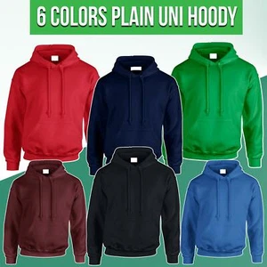 Suéter con capucha lisa para hombre con capucha clásico unisex con capucha - Imagen 1 de 10