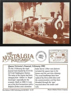 Tren funerario postal GWR Queen Victoria PADDINGTON 1901 4-4-0 3373 - Imagen 1 de 3
