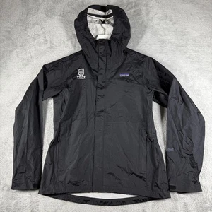 Giacca Patagonia donna piccola nera H2No antipioggia con cappuccio logo ripstop tuck - Foto 1 di 13