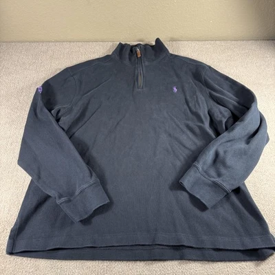 TCU Horned Frogs Shirt Quarter Zip Pullover Mens 2XL NCAA Football Ralph Lauren - Image 1 of 4