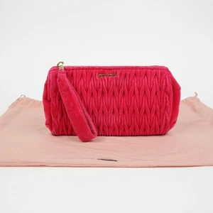 Miu Miu Pochette en Velours avec Sangle 148178882 - Picture 1 of 12