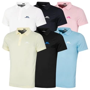 J.Lindeberg Mens Bridge Regular Fit Mesh Stretch Golf Polo Shirt - Picture 1 of 25