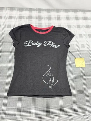 Camiseta para mujer Baby Phat negra estrás talla mediana nueva con etiquetas Foto 1 de 3