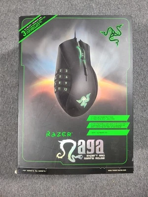 Razer Naga 2012 Gaming Mouse RZ01-0058 All Attachments And Box (Tested) - Image 1 of 4
