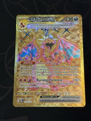 🔥Charizard EX Hyper RARE Pokemon Card PSA 8 NM-MT Obsidian Flames