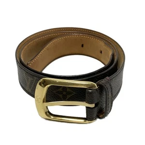Auth LOUIS VUITTON Santure Ellipse monogram (gold buckle) M6919 Monogram - Belt - Picture 1 of 5