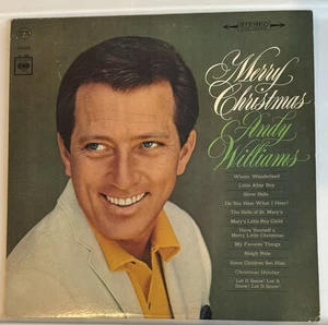 ANDY WILLIAMS LP MERRY CHRISTMAS  Columbia CS 9220 1965 - Foto 1 di 4