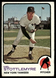 1973 Topps Mel Stottlemyre New York Yankees #520 - Imagen 1 de 2