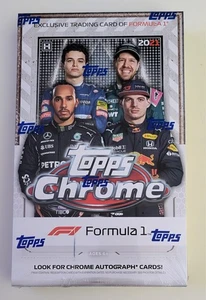 (FACTORY SEALED) 2021 TOPPS CHROME FORMULA 1 F1 RACING HOBBY BOX - Picture 1 of 2