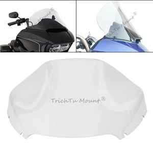 Clear 13" Wave Windshield Windscreen Fit For Harley Road Glide 3 FLTRT 2015-2025 - Bild 1 von 21