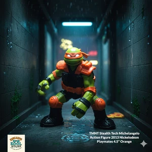 TMNT Stealth Tech Michelangelo Actionfigur 2013 Nickelodeon Playmates 4,5" - Bild 1 von 9