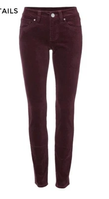 Cabi Skinny Cords 4509  Size 12 Corduroy Vineyard Burgundy NEW - Image 1 of 4