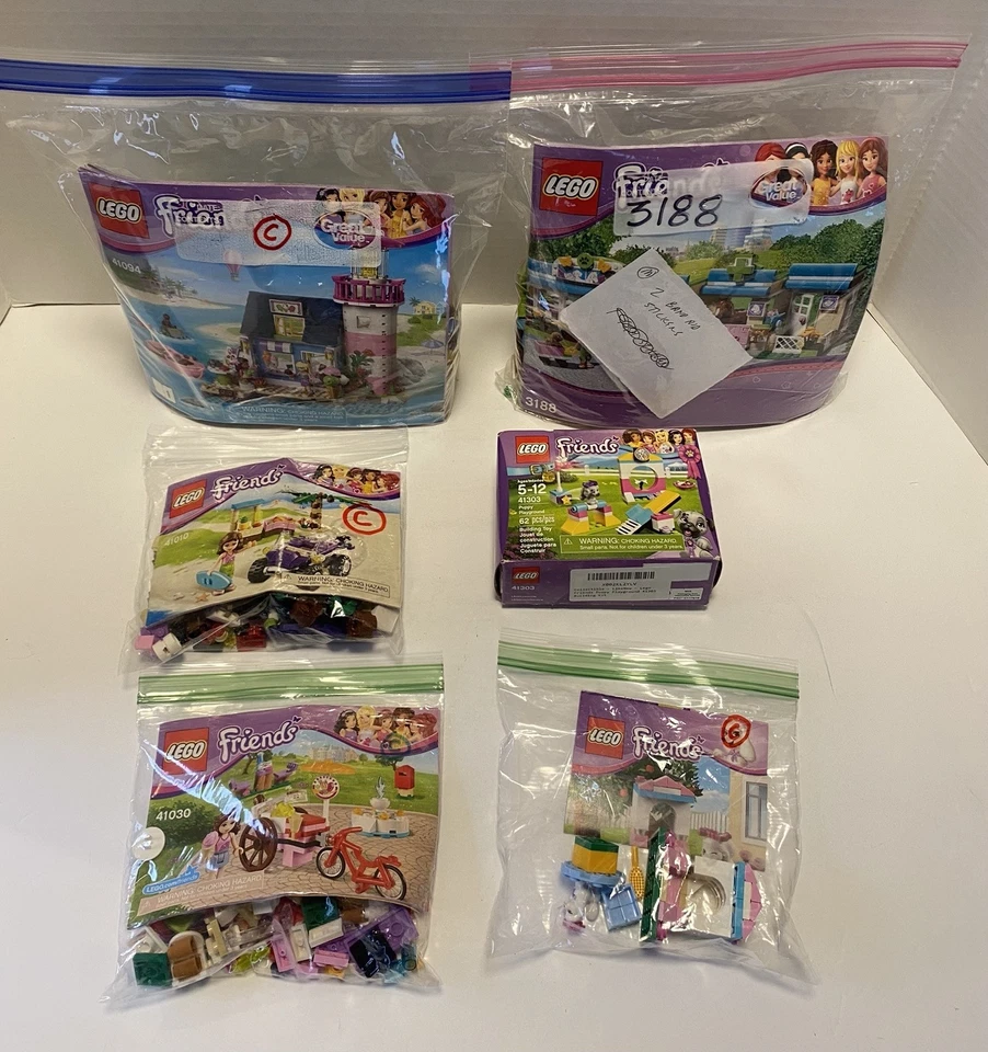 Lego Friends Lote 41030 41010 41021 41303 3188 41094 Juegos Completos PLS LEER Veterinario  Foto 1 de 4