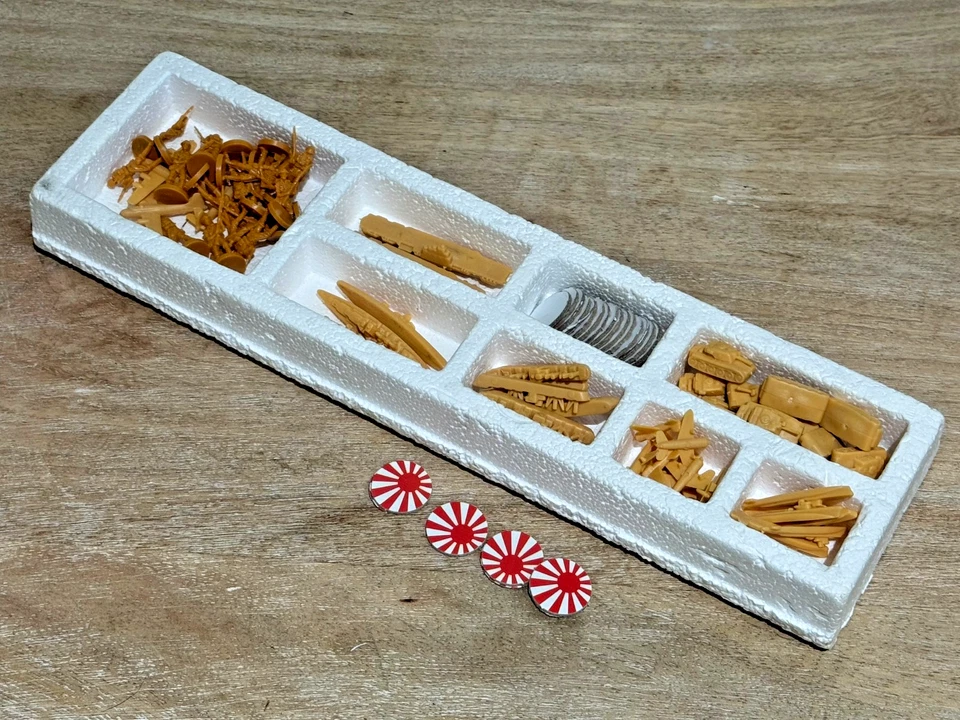 Axis & Allies Replacement Parts  YELLOW / JAPAN Army Pieces - missing 1 marker - Image 1 of 1