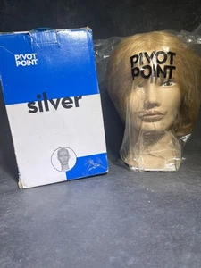 NEW Pivot Point Silver “Diane” Mannequin Head Hair Cosmetology Model MMSSCLLL - Picture 1 of 12