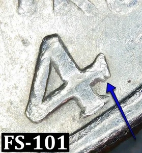 FS-101 - 1974 D Kennedy Half Dollar - Cherry Picker's Guide Variety Doubled Die - Picture 1 of 7