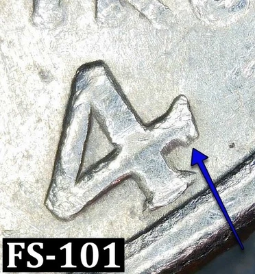 FS-101 - 1974 D Kennedy Half Dollar - Cherry Picker's Guide Variety Doubled Die - Image 1 of 4