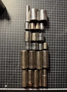 Lot Of 20 -G- Series Craftsman Sockets 3/8 drive SAE - 12 + 6 point mix of sizes - Bild 1 von 7