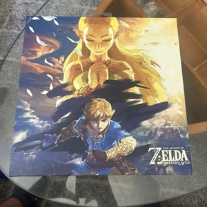 Nintendo Zelda Breath of the Wild Leinwand Wandbild Kunstdruck 12x12 Link Zelda sehr guter Zustand - Bild 1 von 5