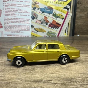 Matchbox Superfast 24 Rolls Royce Silver Shadow V2 Gold Color Variation - Picture 1 of 21