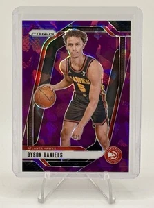 2024-25 Panini Prizm Dyson Daniels #122 Purple Cracked Ice /149 ATL Hawks - Bild 1 von 2